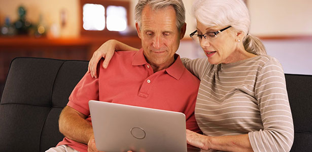 An older couple working out how much stamp duty to pay