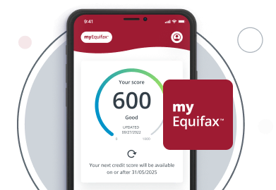 myEquifax Credit Score on Mobile